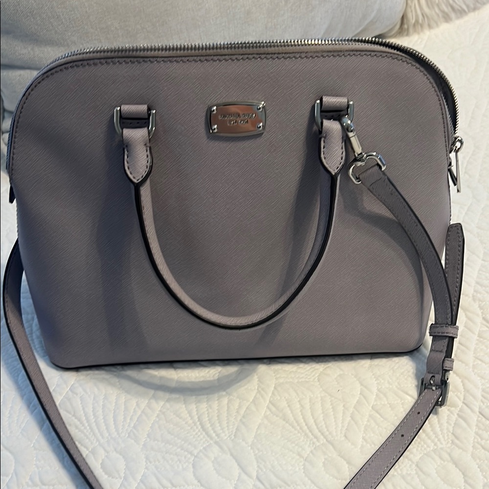 Michael Kors lavender Saffiano Leather Satchel